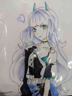 Art by @cherimikan gifted by ShadowDoopliss